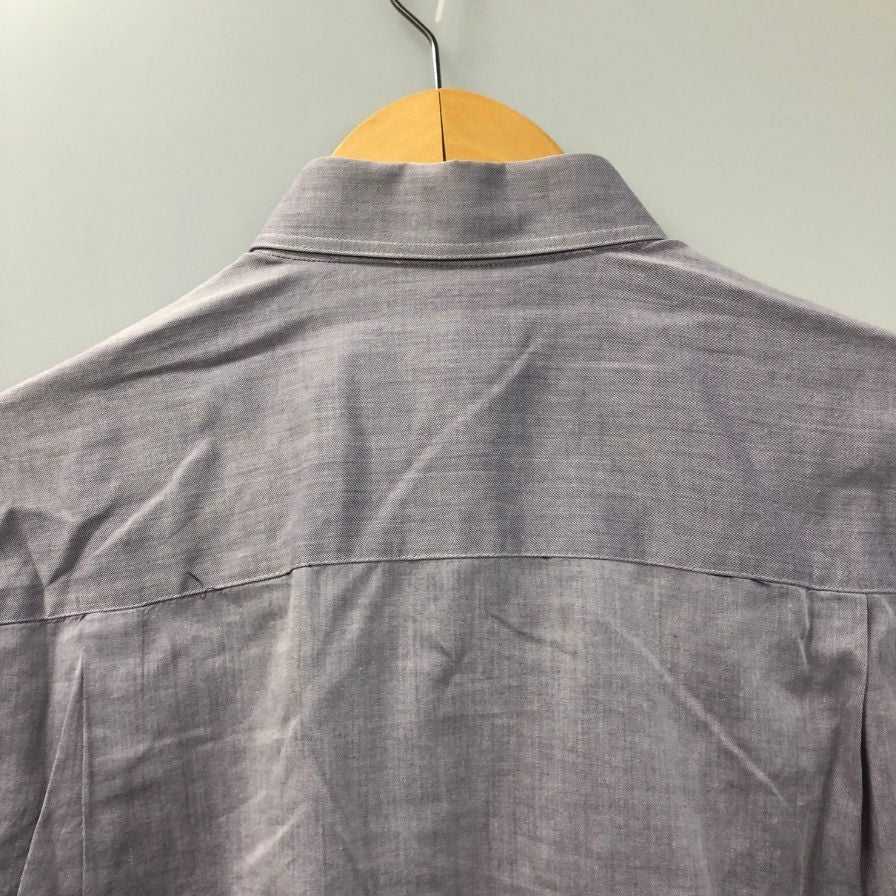 極美品◆ジョルジオアルマーニ 長袖シャツ コットン パープル メンズ サイズ37 GIORGIO ARMANI 【AFB26】