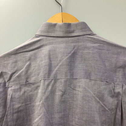 極美品◆ジョルジオアルマーニ 長袖シャツ コットン パープル メンズ サイズ37 GIORGIO ARMANI 【AFB26】