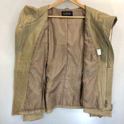 美品◆トルネードマート ライダース デザインパーカ ゴート メンズ  ベージュ サイズM  TORNADO MART 【AFA7】