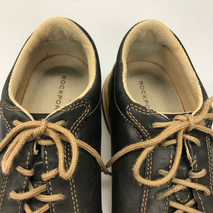 ロックポート レザースニーカー ブラックサイズUS8.5 ROCKPORT 約26.5cm【AFC3】