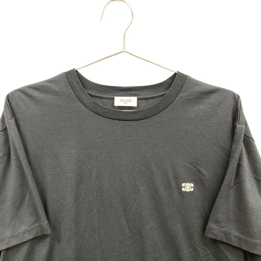 極美品◇セリーヌ トリオンフ ルーズTシャツ エディ期 ブラック