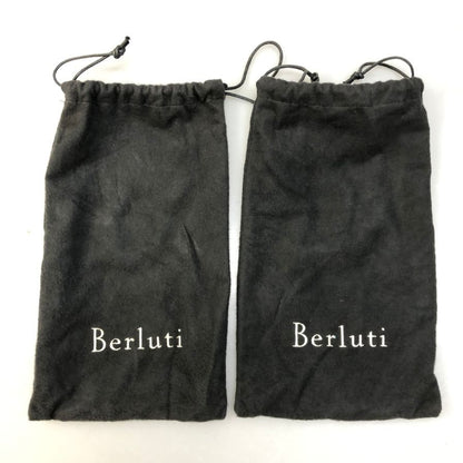 ベルルッティ レザーシューズ フルオパンケ製法 パティーヌ オルガ期 カーフ ブラウン サイズUK7 Berluti ビジネスシューズ 約25.0cm【LA】【中古】