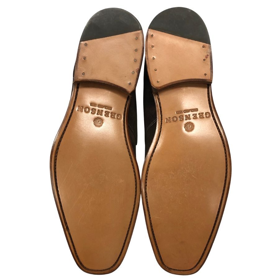 グレンソン チャッカブーツ 5024 スエード サイズ8 ブラウン メンズ GRENSON 約27.0cm【AFD14】