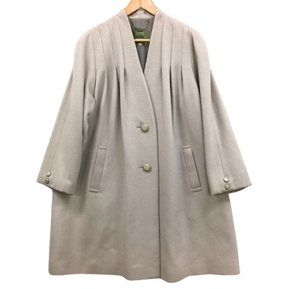 中古◆スーペリア ガルボ ノーカラー カシミアコート レディース サイズ9 Superior Galbo 【AFB22】