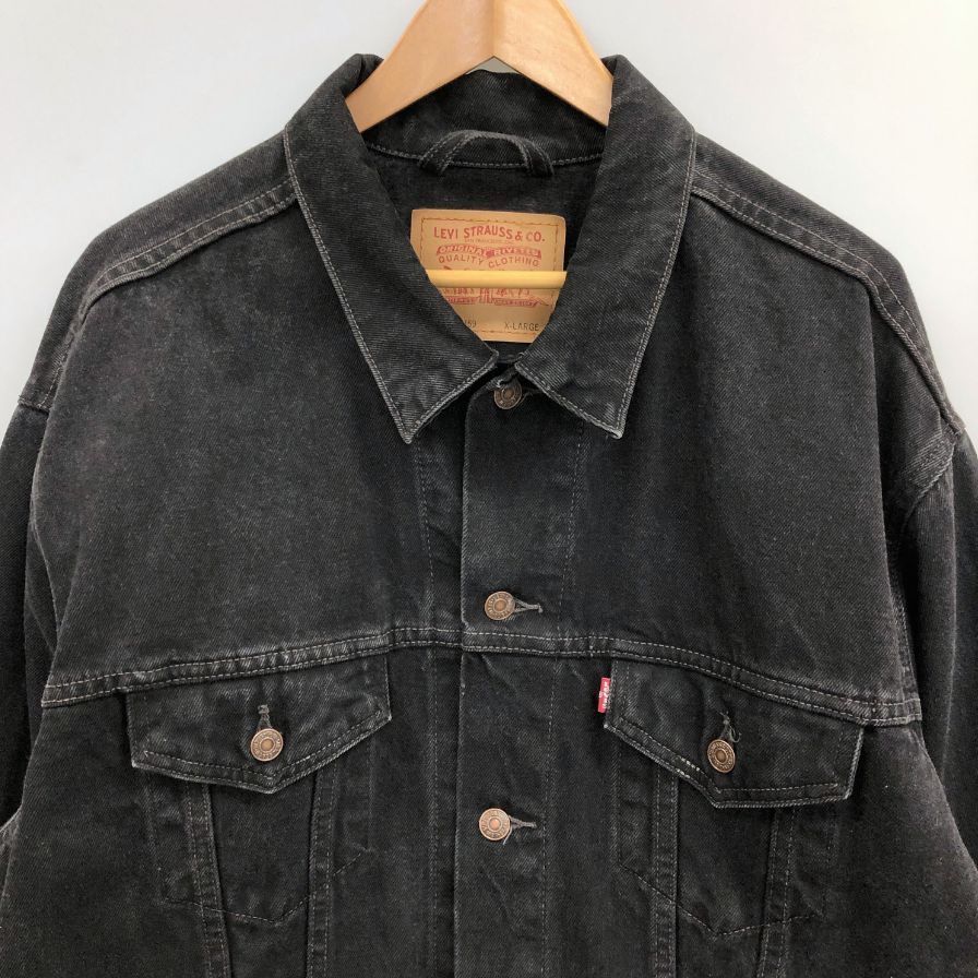 極美品◇リーバイス デニムジャケット ブラック 70507-4159