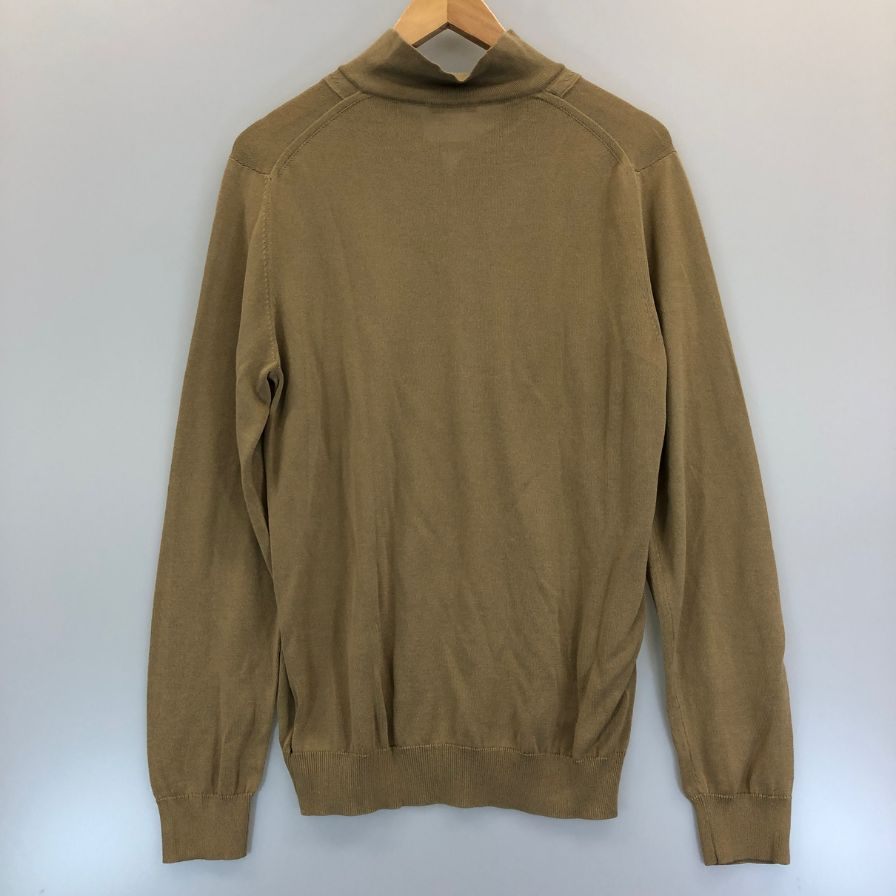 美品◆ザノーネ ニット 襟付き コットン メンズ ベージュ サイズ 48 ZANONE 【AFB17】