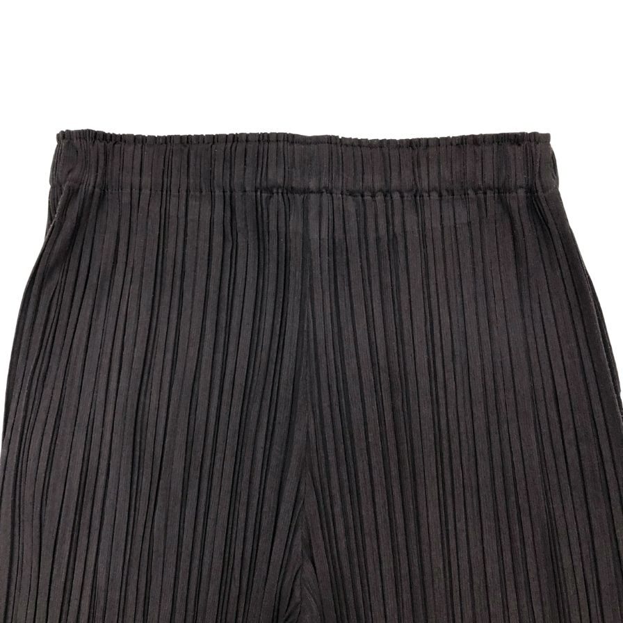プリーツプリーズ イッセイミヤケ プリーツパンツ PP51JF614 ラミー レディース ブラウン サイズ4 PLEATS PLEASE ISSEY MIYAKE 【AFB19】