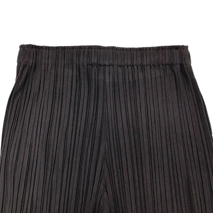 プリーツプリーズ イッセイミヤケ プリーツパンツ PP51JF614 ラミー レディース ブラウン サイズ4 PLEATS PLEASE ISSEY MIYAKE 【AFB19】