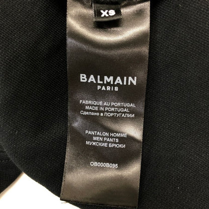 バルマン スウェットパンツ ジョガー イージーパンツ プリントデザイン サイズXS ブラック レディース BALMAIN 【AFB5】