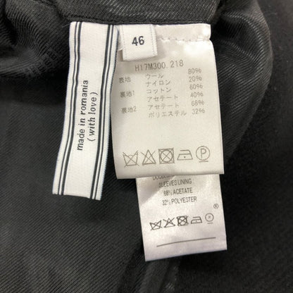 美品◆アミ アレクサンドル マテュッシ 17AW チェスターコート ウール ブラック メンズ  サイズ46 AMI Alexandre Mattiussi 【AFA17】