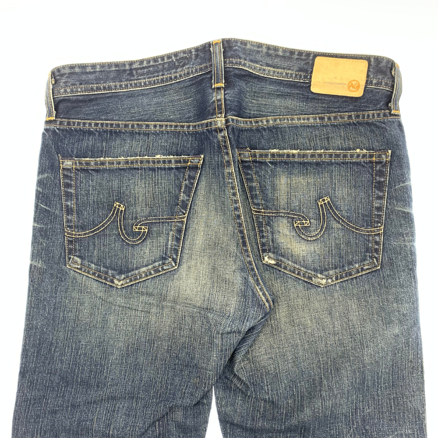 Good Condition ◆AG Adriano Goldschmied Straight Denim Pants Men's Size 33 Indigo Made in USA AG Adriano Goldschmied [AFB5] 