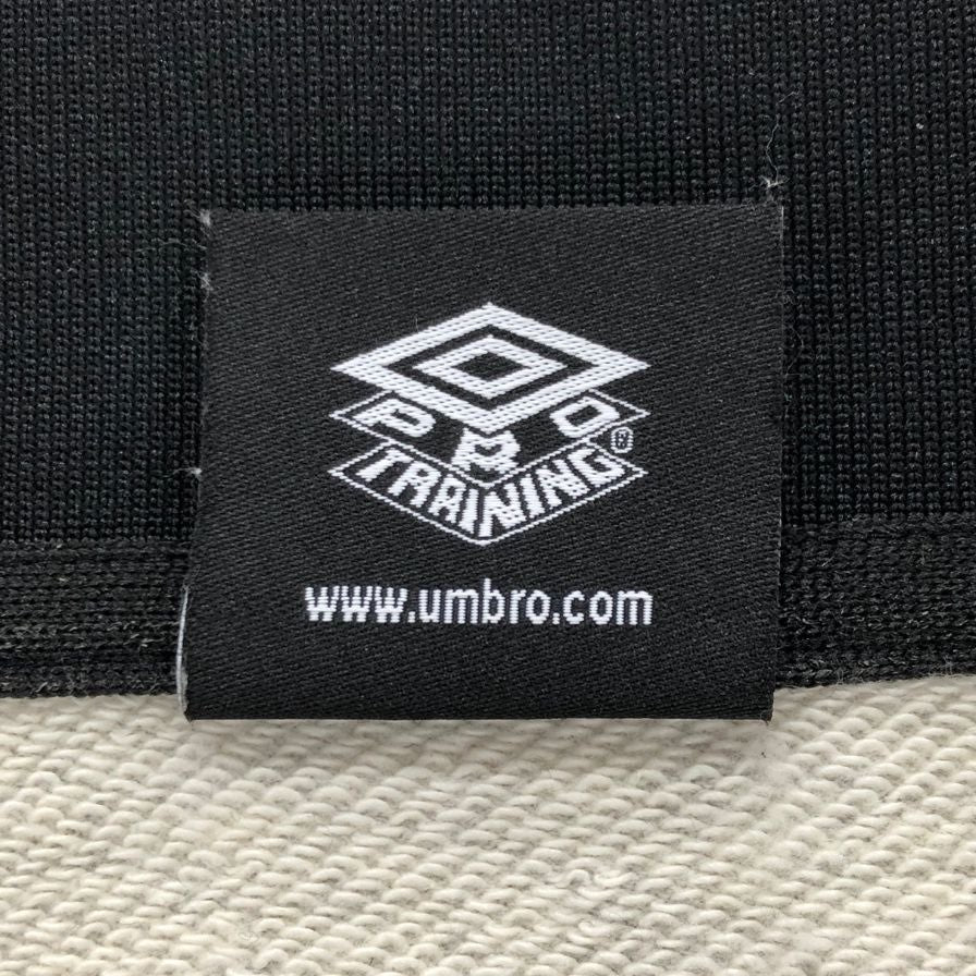 中古◆アンブロ トレーナー 襟付き コットン  ロゴ レディース グレー サイズXL UMBRO 【AFB40】