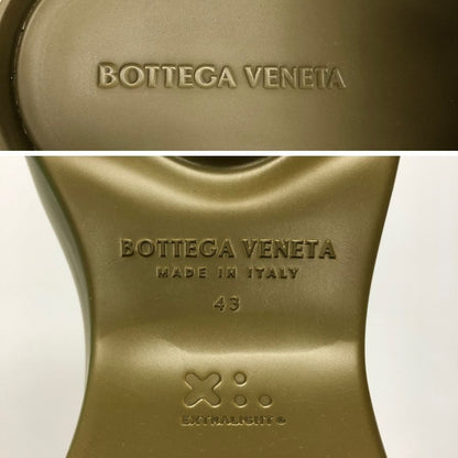 ボッテガヴェネタ サンダル フラッシュ スリッパ ラバー グリーン系 メンズ サイズ43 BOTTEGA VENETA 約28.0cm【AFD14】