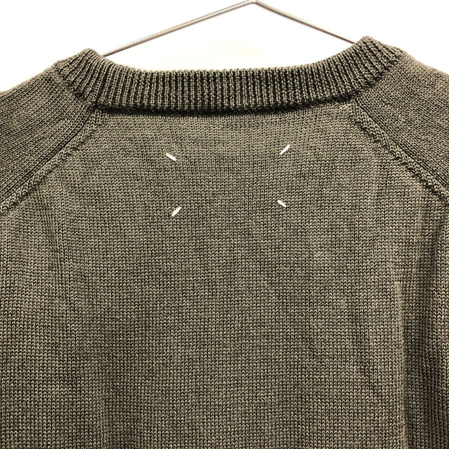 中古■マルタン マルジェラ 10 クルーネックセーター ディアナ期 イタリア製 メンズ サイズ不明 カーキ Martin Margiela 【AFB13】