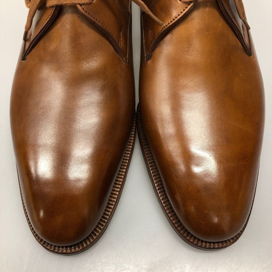 ジョンロブ レザーシューズ MARSTON プレーントゥ ブラウン メンズ サイズ7D 7000ラスト JOHN LOBB ビジネスシューズ 約25.5cm【LA】【中古】
