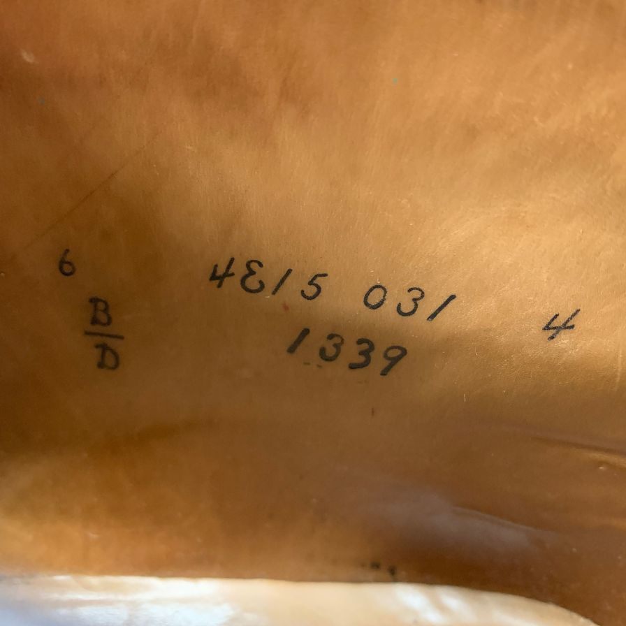 オールデン ビームス別注 レザーシューズ 1339 コードバン ブラウン UK6B メンズ ALDEN ビジネスシューズ 約24.0cm【LA】【中古】