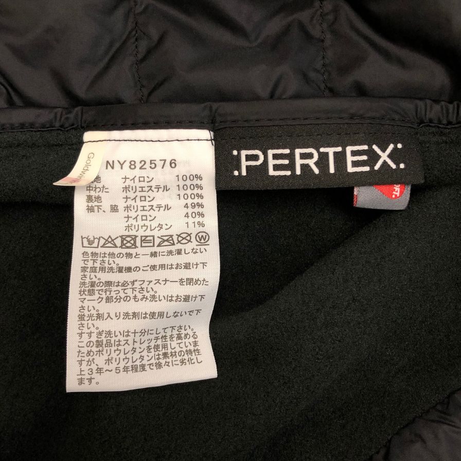 新品同様◆ザ ノースフェイス 中綿ジャケット レッドランフーディ NY82576 ブラック メンズ サイズL THE NORTH FACE 【AFF22】