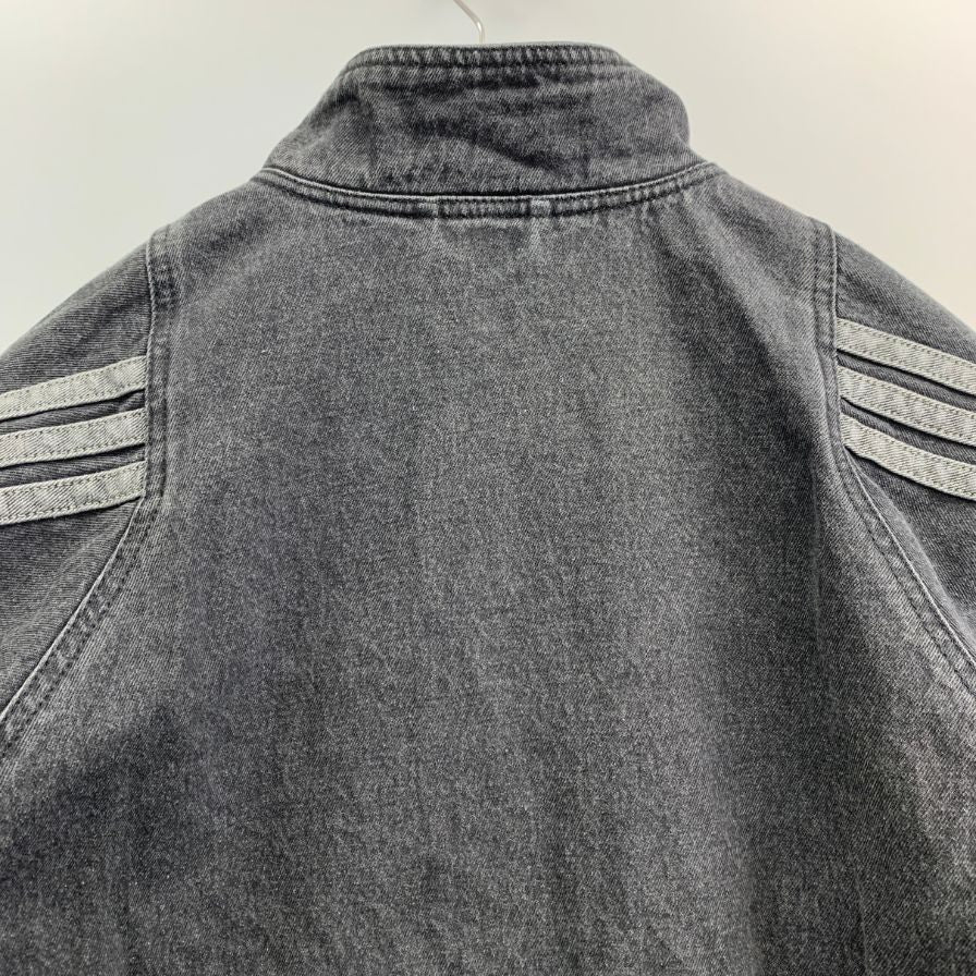 極美品◆アディダス デニムジャケット KV8344 サイズM ブラック メンズ adidas 【AFB34】
