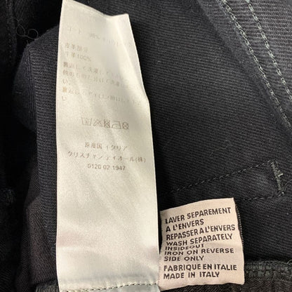 ディオール オム 22SS デニムパンツ ボタンフライ ブラック メンズ サイズ27 DIOR HOMME 【AFB38】