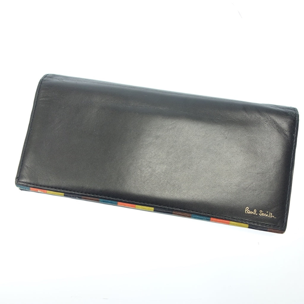 Used Paul Smith Leather Long Wallet Black Men's Paul Smith [AFI15] 