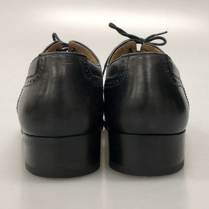 タニノクリスチー レースアップシューズ ウィングチップ ブラック レザー サイズ6.5 メンズ TANINO CRISCI 約25.0cm【AFC4】