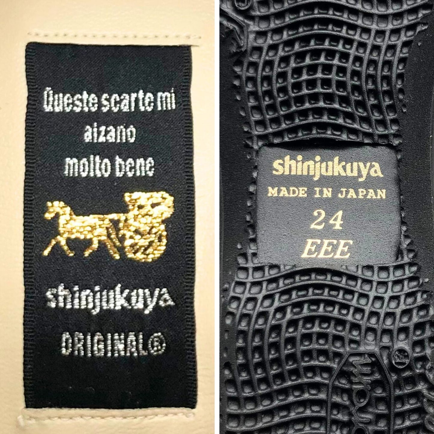 新宿屋 レザーパンプス マットトカゲ 3720-630 ダークブラウン 24cm レディース sinjukuya 約24.0cm【7-18】