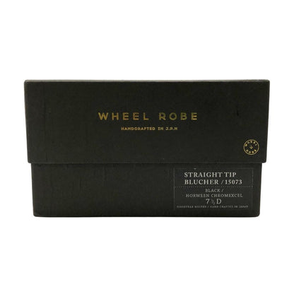 ウィールローブ レザーシューズ プレーントゥ 15073 メンズ クロムエクセル サイズ7.5 ブラック WHEEL ROBE 約25.5cm【AFD5】