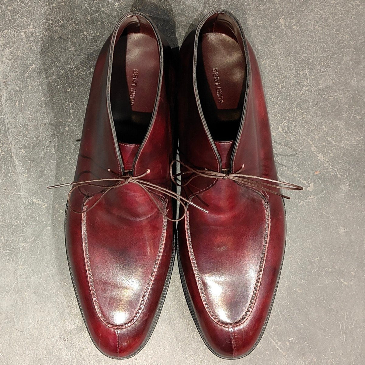 ジョンロブ レザーシューズ フォーウィ 2015イヤーモデル カーフ ブラック UK11E メンズ 革靴 JOHN LOBB FOWEY CALF ビジネスシューズ 約29.5cm【LA】【中古】