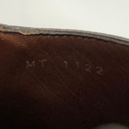 ルイヴィトン レザーシューズ ホールカット メダリオンメンズ サイズ7.5 Ｍブラウン LOUIS VUITTON 約25.5cm【AFD9】