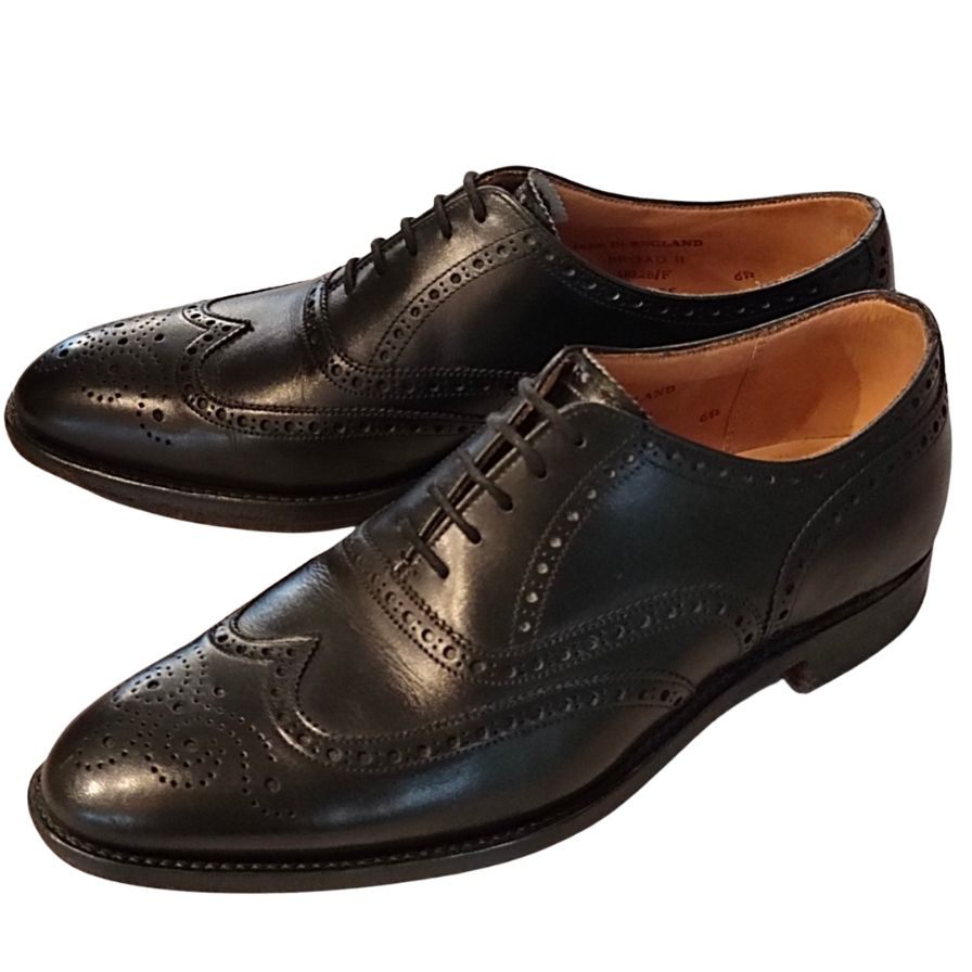 ジョセフチーニー ブロード2 ウイングチップ カーフ ブラック サイズUK6.5 メンズ JOSEPH CHEANEY ビジネスシューズ 約25.0cm【LA】【中古】