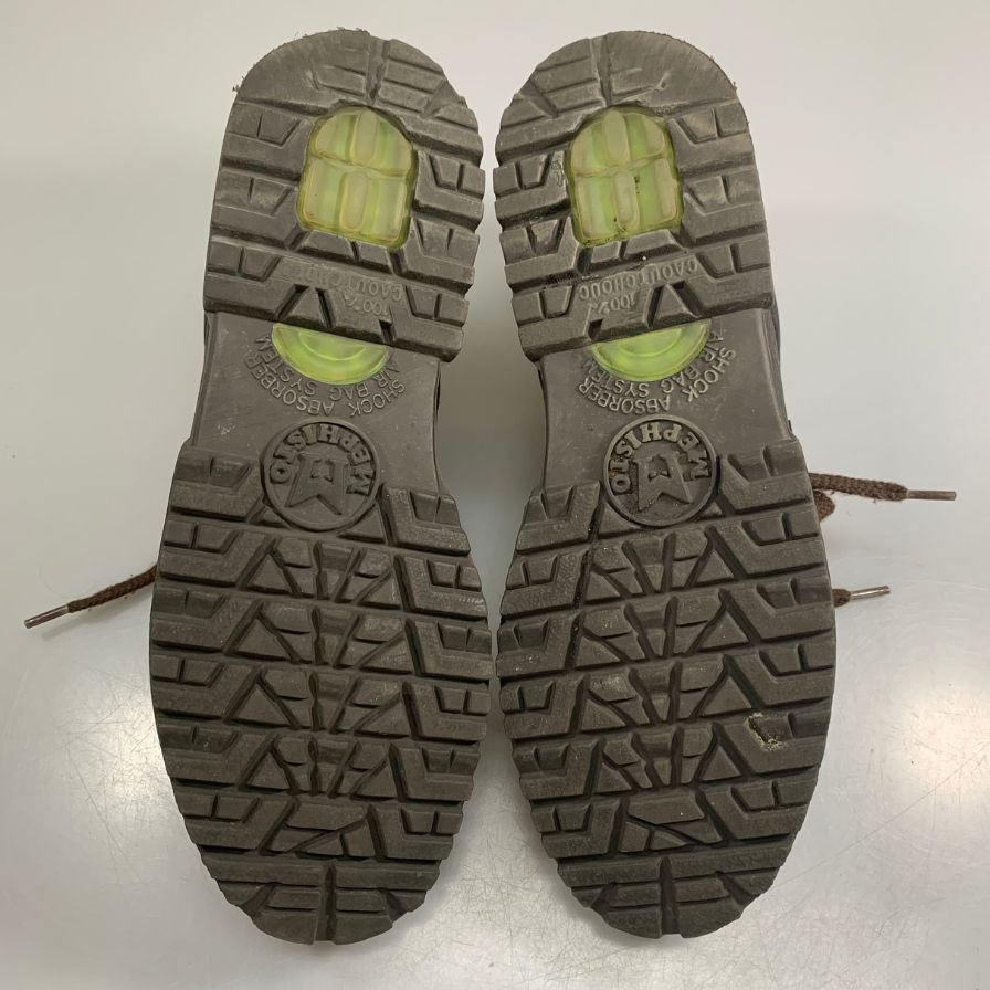 メフィスト レザースニーカー  ブラウン サイズUS7  MEPHISTO 約25.0cm【AFC6】