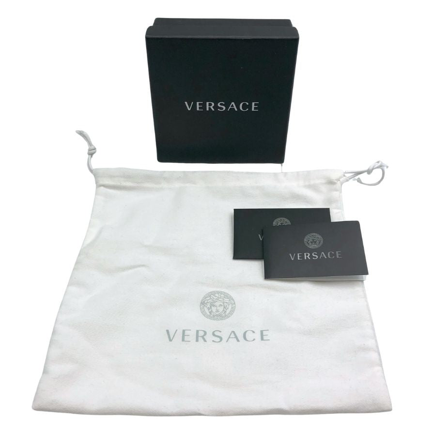 ヴェルサーチ ナット&ボルト グレカ ネックレス スチール ユニセックス シルバー VERSACE【AFI12】