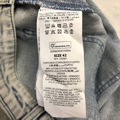 ステラマッカートニー デニムスカート ブリーチ レディース サイズ42 STELLA McCARTNEY【AFB19】