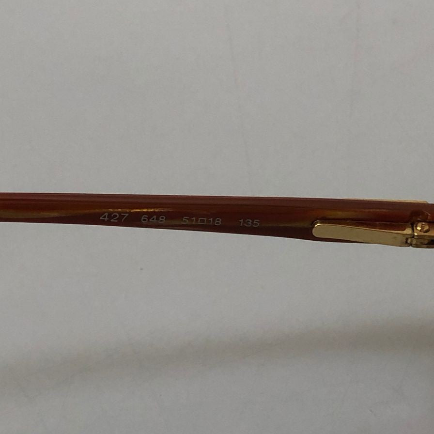 ブルガリ 427 648 メガネフレーム クリアオレンジ 51□18 135 イタリア製 BVLGARI【AFI12】