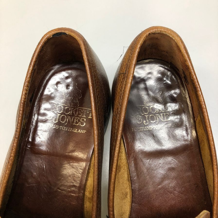 クロケット&ジョーンズ ペニーローファー グレインレザー ブラウン メンズ Crockett&Jones 約不明cm【AFC31】