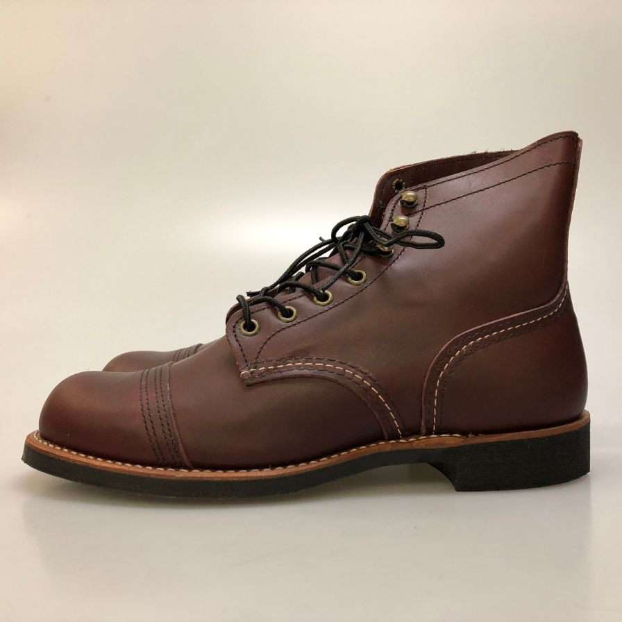レッドウイング アイアンレンジャーブーツ ストレートチップ 8119 レッド サイズUSA8.5/UK7.5 メンズ RED WING 約26.5cm【AFD8】