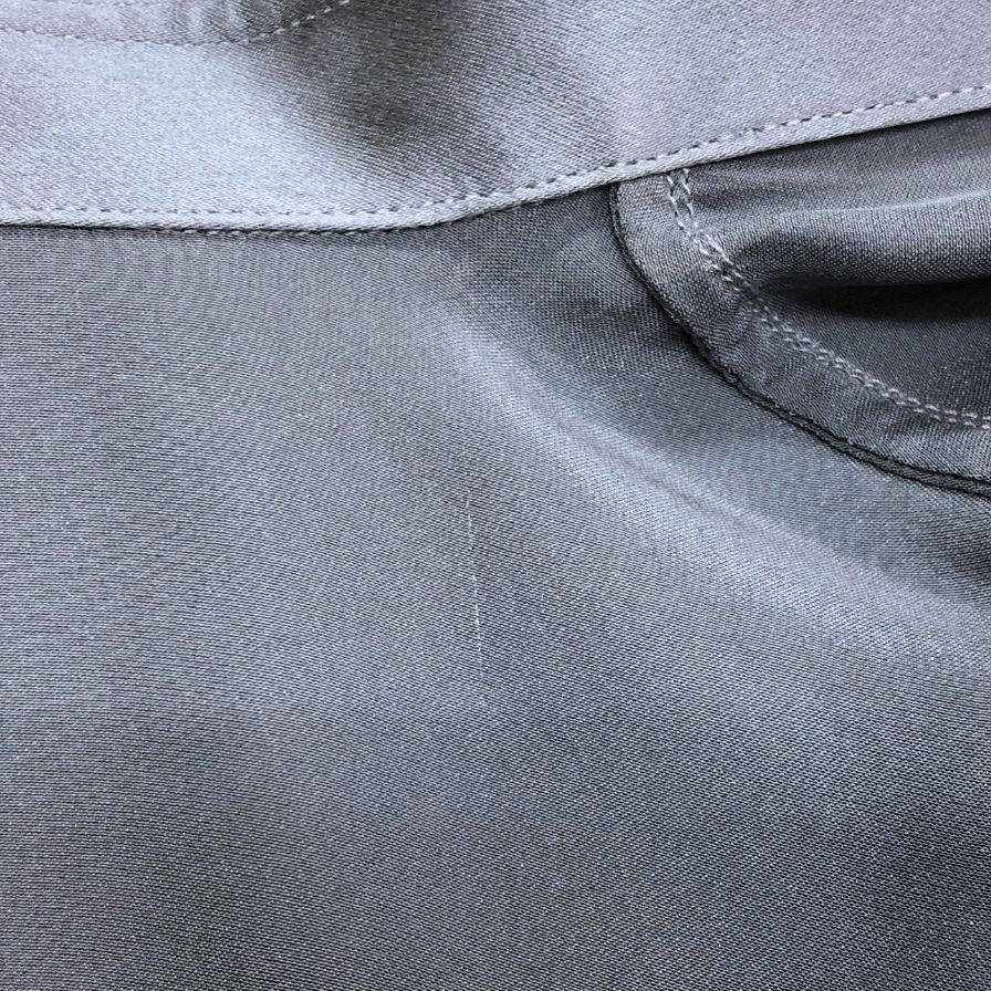 極美品◆ディオール 長袖 ドレス シルク シャツ 20ss グレー サイズ38 Dior 【AFB4】