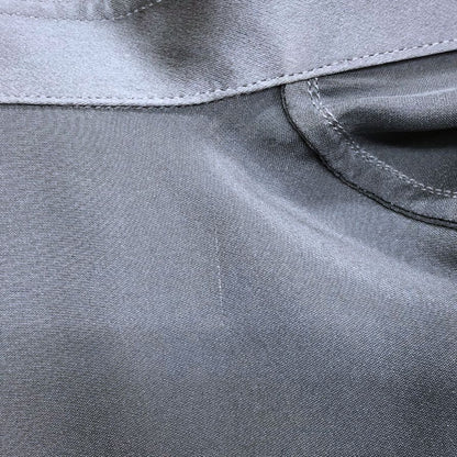極美品◆ディオール 長袖 ドレス シルク シャツ 20ss グレー サイズ38 Dior 【AFB4】