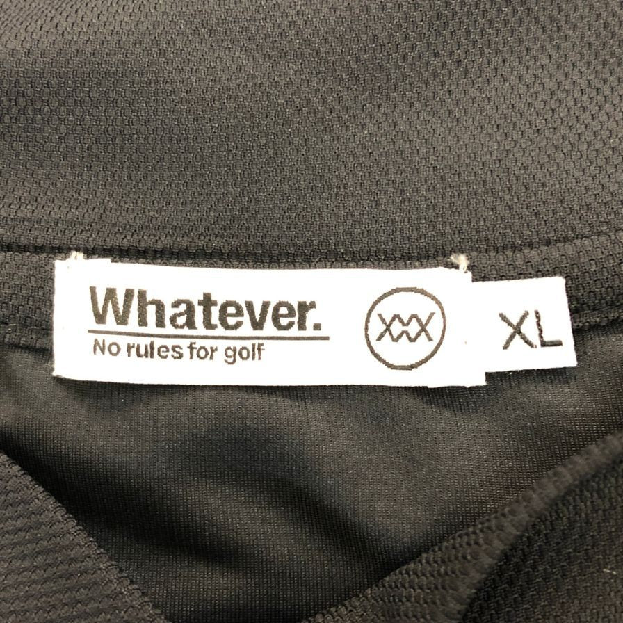 極美品◆ワットエバー モックネックTシャツ ブラック レディース サイズXL Whatever. 【AFB36】