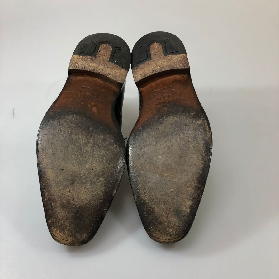 ジョンロブ プレーントゥ CHELMER チェルマー チゼルトゥ カーフ ブラック サイズUK7E JOHNLOBB ビジネスシューズ 約25.5cm【LA】【中古】