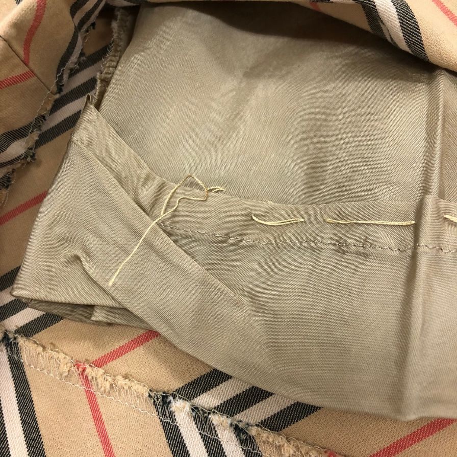 バーバリー ロングスカート タイトスカート コットン バーバリーチェック ノバチェック レディース ベージュ サイズ13  BURBERRY【AFB40】