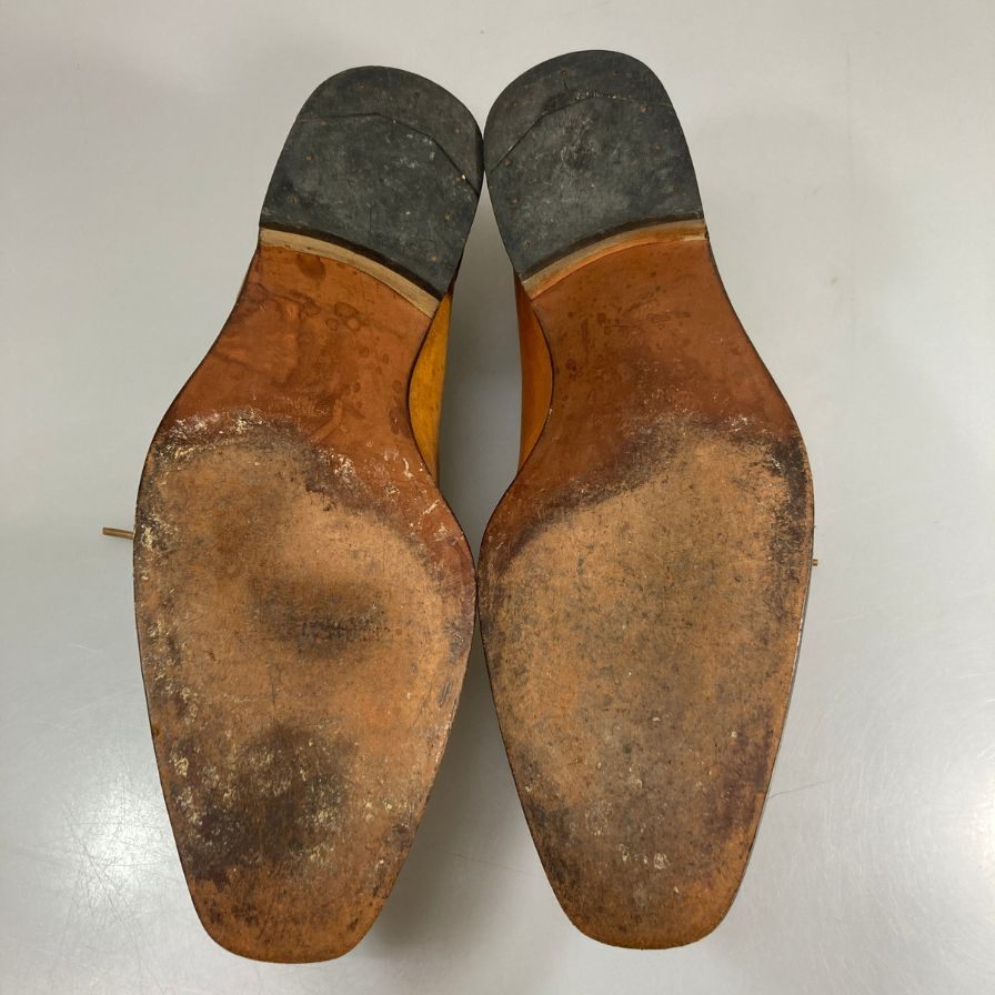 ビューティフルシューズ Uチップ レザーシューズ ライトブラウン サイズ不明 A. Beauty Shoes 約不明cm【AFC32】