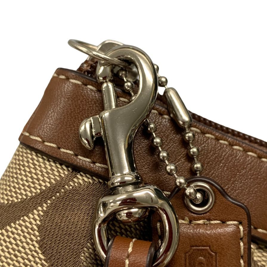 コーチ アクセサリーポーチ キャンバス シグネチャー レディース ブラウン系 COACH