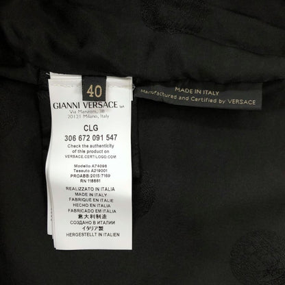 ジャンニヴェルサーチ レザー ミニ スカート レディース クロスパッチ ラムスキン サイズ40 マルチカラーGIANNI VERSACE【AFB44】