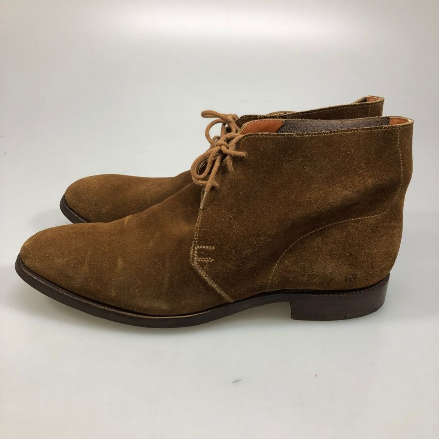 クロケット&ジョーンズ  SUB品 Chukka チャッカブーツ スエード メンズ ブラウン サイズUK6.5E Crockett & Jones 約25.0cm【AFD9】