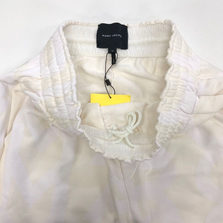 マークジェイコブス スウェットパンツ モノグラム サイズM メンズ ホワイト系 MARC JACOBS 【AFB17】