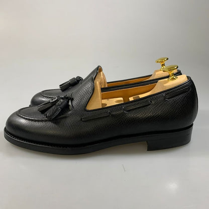 ジョーワークス タッセルローファー ハッチグレインレザー ブラック サイズ7 Joeworks ローファー 約25.5cm【LA】【中古】