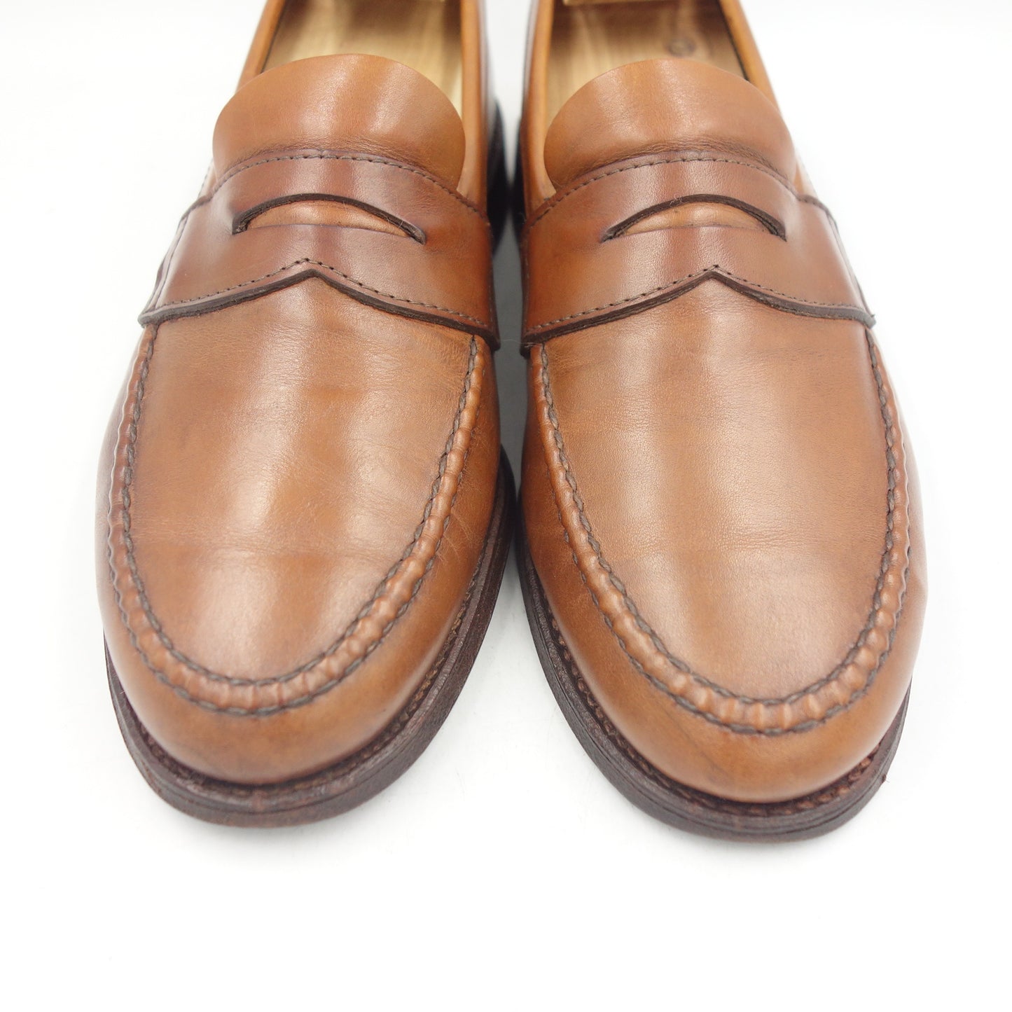 Used ◆ Alden Ships Custom Leather Shoes Coin Loafers 7159UF Calf Men's Brown US8C ALDEN SHIPS [LA] 