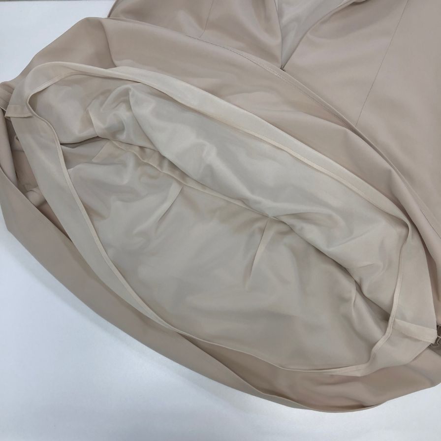 美品◆ルネ ワンピース ノースリーブ リフティングヘム ポリエステル 5716060 ベージュ レディース サイズ38 Rene 【AFB5】
