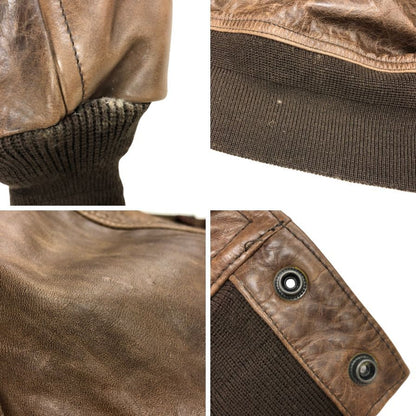 中古◆ハーレーダビッドソン レザージャケット 牛革 ブラウン Mサイズ 40434 HARLEY DAVIDSON 【AFB13】